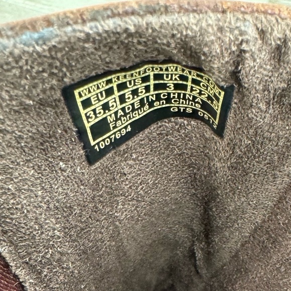 Keen Akita Wedge Heel Pull On Mid Slouchy Leather Boots Womens 5.5 - Picture 2 of 9